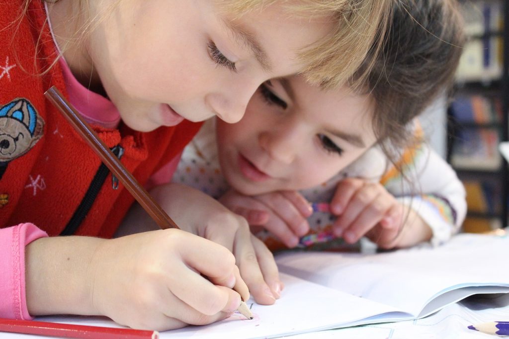 kids, girl, pencil, pencil grip, writing, occupational therapy